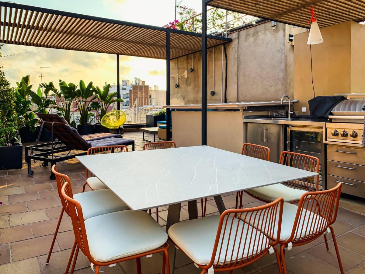 Incredible 2Br Penthouse With Urban Rooftop Garden Barcelona Eksteriør billede